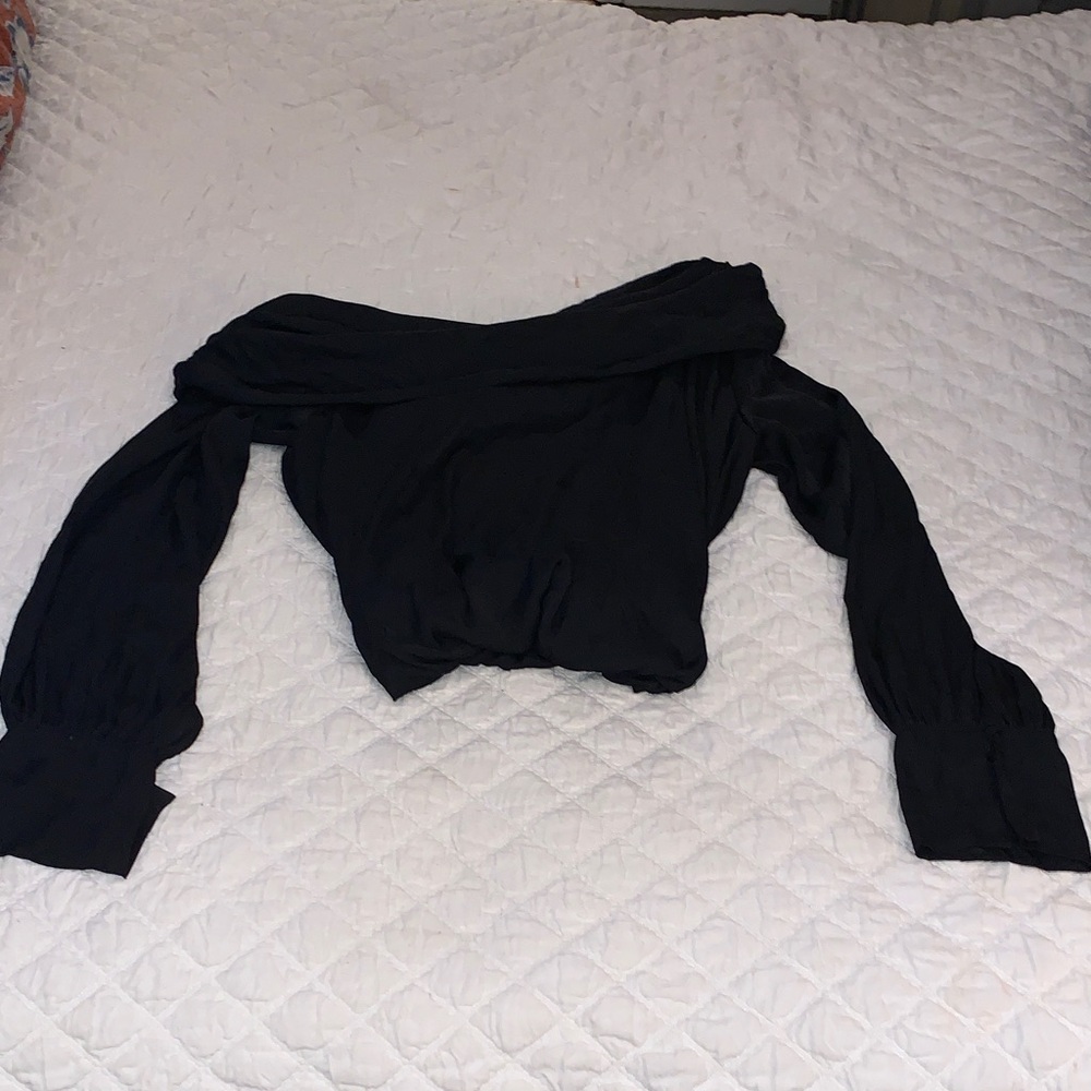 Free people Black Off-Shoulder Blouse